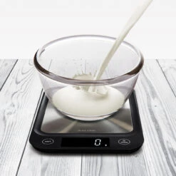 Salter Ultra Slim Digital Kitchen Scale, 5kg Capacity, Black -Salter 106820ssbkdr n 4 86515.1683111662