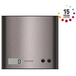 Salter ARC Stainless Steel Digital Kitchen Scale, 3kg Capacity -Salter 108720ssdr n 7 n 01324.1682686888