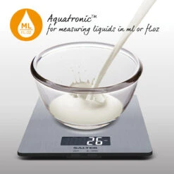 Salter Stainless Steel Digital Kitchen Scales, 5kg Capacity -Salter 110320ssdr n 3 r 04563.1683111657