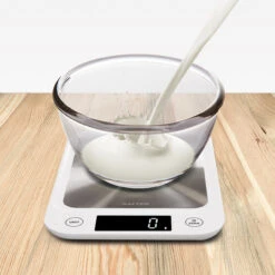Salter Stainless Steel Digital Kitchen Scale, 5kg Capacity – White -Salter 110520sswhdr n 4 91480.1682686863