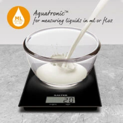 Salter Ultra Slim Glass Digital Kitchen Scale, 5kg Capacity, Black 17 Salter Ultra Slim Glass Digital Kitchen Scale, 5kg Capacity, Black -Salter 117020bkdr n 5 r 99930.1680540119