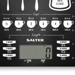 Salter Conversions Digital Kitchen Scale, 5kg Capacity, Black -Salter 117120cndr nw 12 31293.1683807129