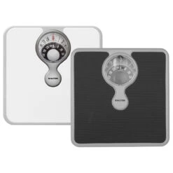 Salter Magnifying Mechanical Bathroom Scale, Black/White