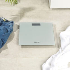 Salter Glitter Electronic Bathroom Scale, 180kg Capacity, Rose Gold/Silver -Salter 903720svgl3r n 4r 97052.1693894419