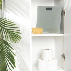 Salter Glitter Electronic Bathroom Scale, 180kg Capacity, Rose Gold/Silver -Salter 903720svgl3r n 5 54278.1693894420