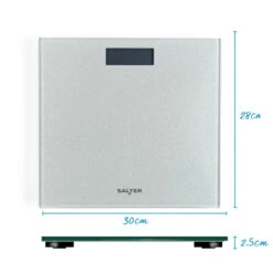 Salter Glitter Electronic Bathroom Scale, 180kg Capacity, Rose Gold/Silver -Salter 903720svgl3r n 6r 95842.1693894420
