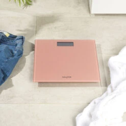 Salter Glitter Electronic Bathroom Scale, 180kg Capacity, Rose Gold/Silver -Salter 903720svgl3r n 8 19287.1693894421
