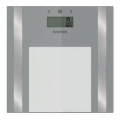 Salter 10 Salter Ultra Slim Glass Analyser Scale, 180kg Capacity, Silver