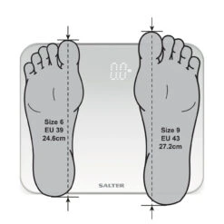 Salter Phantom And Ghost Electronic Bathroom Scale, Black/White -Salter 920420wh3r 32020foot20size 77288.1698906589