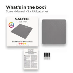 Salter Splash Electronic Bathroom Scale -Salter 9218gy3r features 07 69233.1680801136