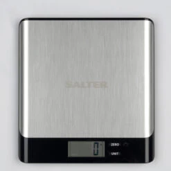 Salter Arc Pro Stainless Steel Digital Kitchen Scale, 5kg Capacity -Salter arc pro stainless steel digital kitchen scale 5kg capacity salter 1052a ssbkdr 5054061480429 59360.1698134003