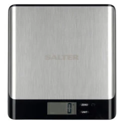 Salter Arc Pro Stainless Steel Digital Kitchen Scale, 5kg Capacity -Salter arc pro stainless steel digital kitchen scale 5kg capacity salter 1052a ssbkdr 5054061480429 79324.1698134003