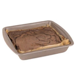 Salter Carbon Steel Matte Metallic Non-Stick Rectangular Baking Pan, 26 Cm, Champagne 20 Salter Carbon Steel Matte Metallic Non-Stick Rectangular Baking Pan, 26 Cm, Champagne -Salter bw07909c 7new 69098.1670001111