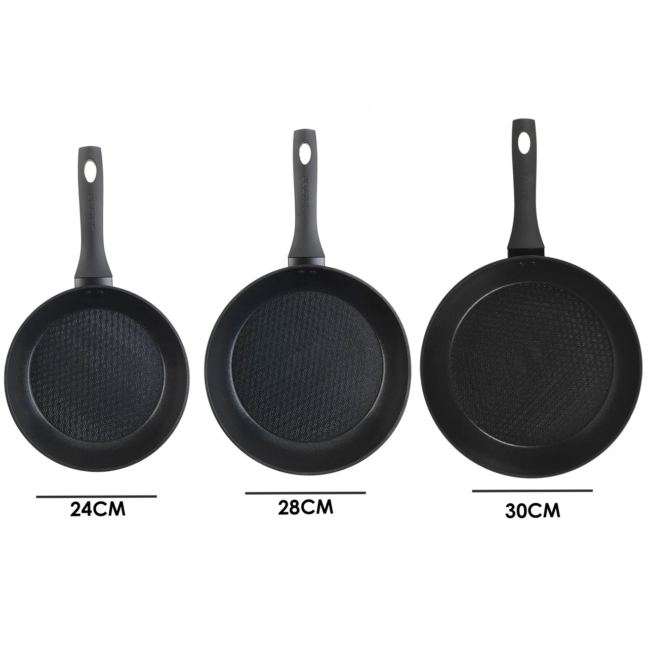 Salter Geo Hex Fry Pan Set, 20,24,28cm 11 Salter Geo Hex Fry Pan Set, 20,24,28cm - Image 9