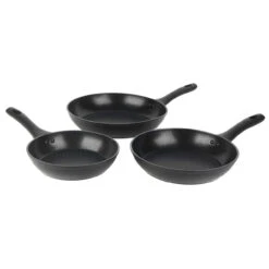 Salter Geo Hex Fry Pan Set, 20,24,28cm