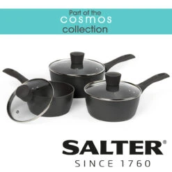 Salter Cosmos Collection 20 Cm Non-Stick Saucepan -Salter bw11044eu7 11n 81433.1686665166