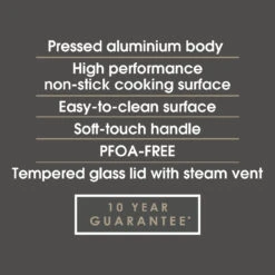 Salter Olympus 16 Cm Saucepan With Tempered Glass Lid, Non-Stick, -Salter bw11107eu7 4 88755.1688468177