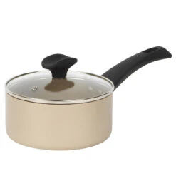 Salter Olympus 16 Cm Saucepan With Tempered Glass Lid, Non-Stick,