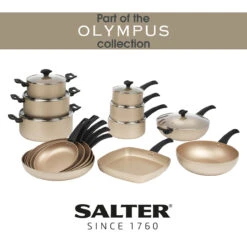 Salter Olympus 20 Cm Saucepan With Tempered Glass Lid, Non-Stick -Salter bw11109eu7 6 66100.1688468156