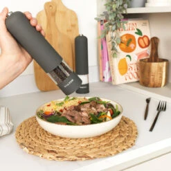 Salter Cosmos Electronic Mill Set - Ceramic Mechanism, Matte Grey -Salter bw12199eu7 t5 11535.1698689227