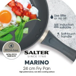 Salter 24 Cm Non-Stick Frying Pan – Marino Collection, Blue Grey 16 Salter 24 Cm Non-Stick Frying Pan – Marino Collection, Blue Grey -Salter bw12258eu7 3new 20222.1691583250