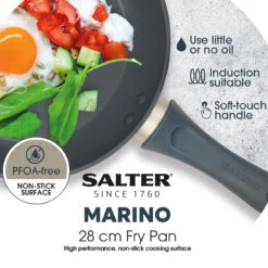 Salter Marino Non-Stick Frying Pan, 28 Cm -Salter bw12259eu7 3new 09895.1691583243