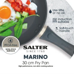 Salter 30 Cm Non-Stick Frying Pan – Marino Collection, Blue Grey 16 Salter 30 Cm Non-Stick Frying Pan – Marino Collection, Blue Grey -Salter bw12260eu7 3new 87027.1691583258