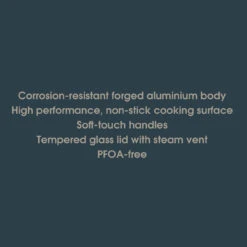 Salter 28cm Non-Stick Wok – Includes Tempered Glass Lid, Marino Collection -Salter bw12267eu7 4new 11454.1691583246