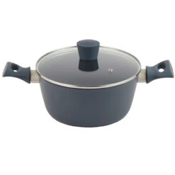 Salter 24cm Non-Stick Stockpot – Marino Collection, Blue Grey