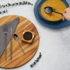 Salter Noir 16 Piece Cutlery Set, Stainless Steel -Salter bw12422eu7 xmas4 64360.1699022377