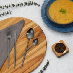 Salter Noir 16 Piece Cutlery Set, Stainless Steel -Salter bw12422eu7 xmas 10404.1699022375