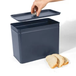 Salter 4-Piece Bread Bin & Canister Set - Marino Collection, Blue Grey -Salter bw12613eu7 11n 62795.1694184303