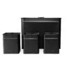Salter 4-Piece Bread Bin & Cannister Set - Kuro Collection, Black -Salter bw12614eu7 1 33962.1694082922