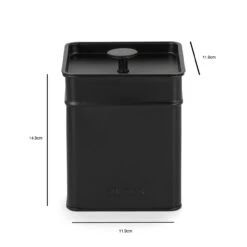 Salter 4-Piece Bread Bin & Cannister Set - Kuro Collection, Black -Salter bw12614eu7 6new 78845.1694082925