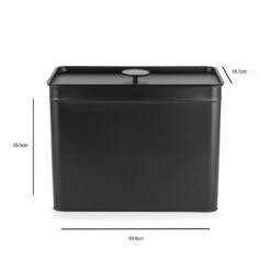 Salter 4-Piece Bread Bin & Cannister Set - Kuro Collection, Black -Salter bw12614eu7 8dims 41212.1694082925