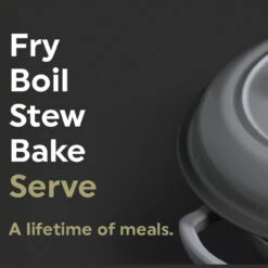 Salter Cast Iron 30cm Casserole Dish - Includes Lid, Oven Safe, Induction Sutiable, 2.8L Capacity -Salter cast iron 30cm casserole dish includes lid oven safe induction sutiable 2.8l capacity salter bw11654tedir 5054061436143 09947.1698462296