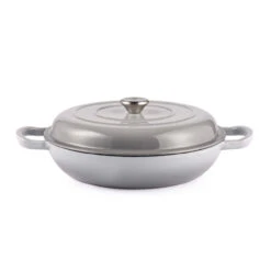 Salter Cast Iron 30cm Casserole Dish - Includes Lid, Oven Safe, Induction Sutiable, 2.8L Capacity
