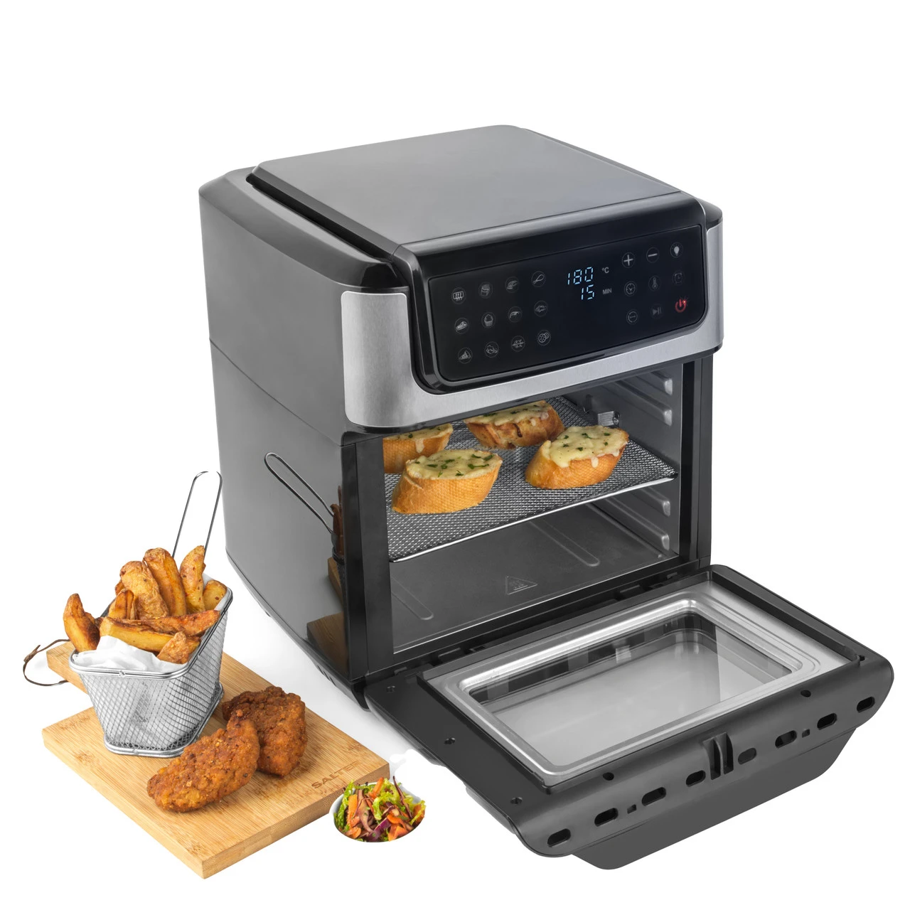 Salter Digital Air Fryer – XL 12L Capacity, 3 Racks Included, 1800W 13 Salter Digital Air Fryer – XL 12L Capacity, 3 Racks Included, 1800W - Image 11