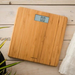 Salter Eco FSC® Bamboo Electronic Bathroom Scale With Easy-to-Read Backlit Display, 150kg Capacity -Salter eco fsc bamboo electronic bathroom scale with easy to read backlit display 150kg capacity salter 9294 wd3reu16 5054061479768 10217.1698134027
