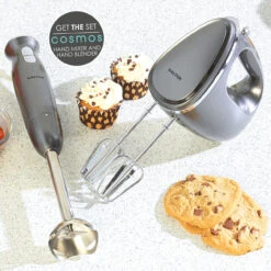 Salter Cosmos Hand Blender 2 Speed, Gunmetal -Salter ek4248gunmetal nw 3 01339.1674831792