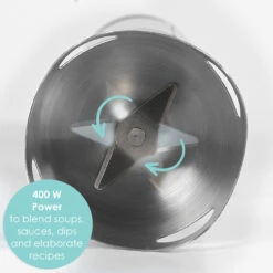 Salter Cosmos Hand Blender 2 Speed, Gunmetal -Salter ek4248gunmetal nw 6 66159.1674831793