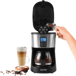 Salter Caffé Bean To Jug Coffee Maker - Dual Grind And Brew Function, 750ml Carafe Included -Salter ek4368 new 11 90637.1699297277