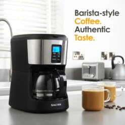 Salter Caffé Bean To Jug Coffee Maker - Dual Grind And Brew Function, 750ml Carafe Included -Salter ek4368 new 2 r 05912.1699297274