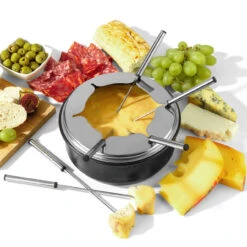 Salter Electric 8-Piece 2 In 1 Non-Stick Raclette Grill And Fondue Set, 1400 W -Salter ek4513 new 5 18683.1695151015
