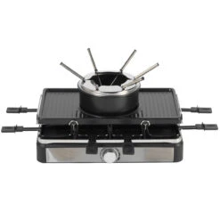 Salter Electric 8-Piece 2 In 1 Non-Stick Raclette Grill And Fondue Set, 1400 W -Salter ek4513 new 8 60121.1695151016