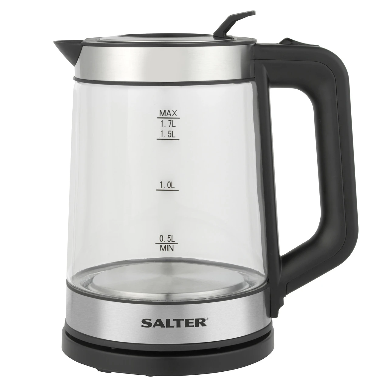 Salter Clear Glass Kettle With Easy-Fill Lid, 1.7 L, 2200 W 5 Salter Clear Glass Kettle With Easy-Fill Lid, 1.7 L, 2200 W - Image 3