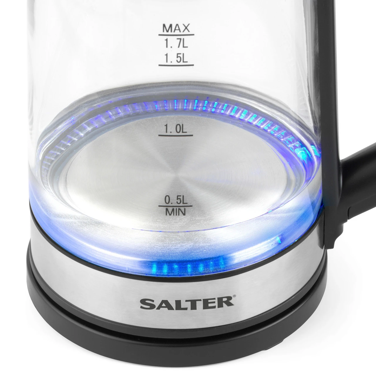 Salter Clear Glass Kettle With Easy-Fill Lid, 1.7 L, 2200 W 7 Salter Clear Glass Kettle With Easy-Fill Lid, 1.7 L, 2200 W - Image 5