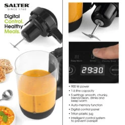 Salter Healthy Soup & Smoothie Maker, 5 Settings, 900W 16 Salter Healthy Soup & Smoothie Maker, 5 Settings, 900W -Salter ek5119 new 3 15595.1671204452