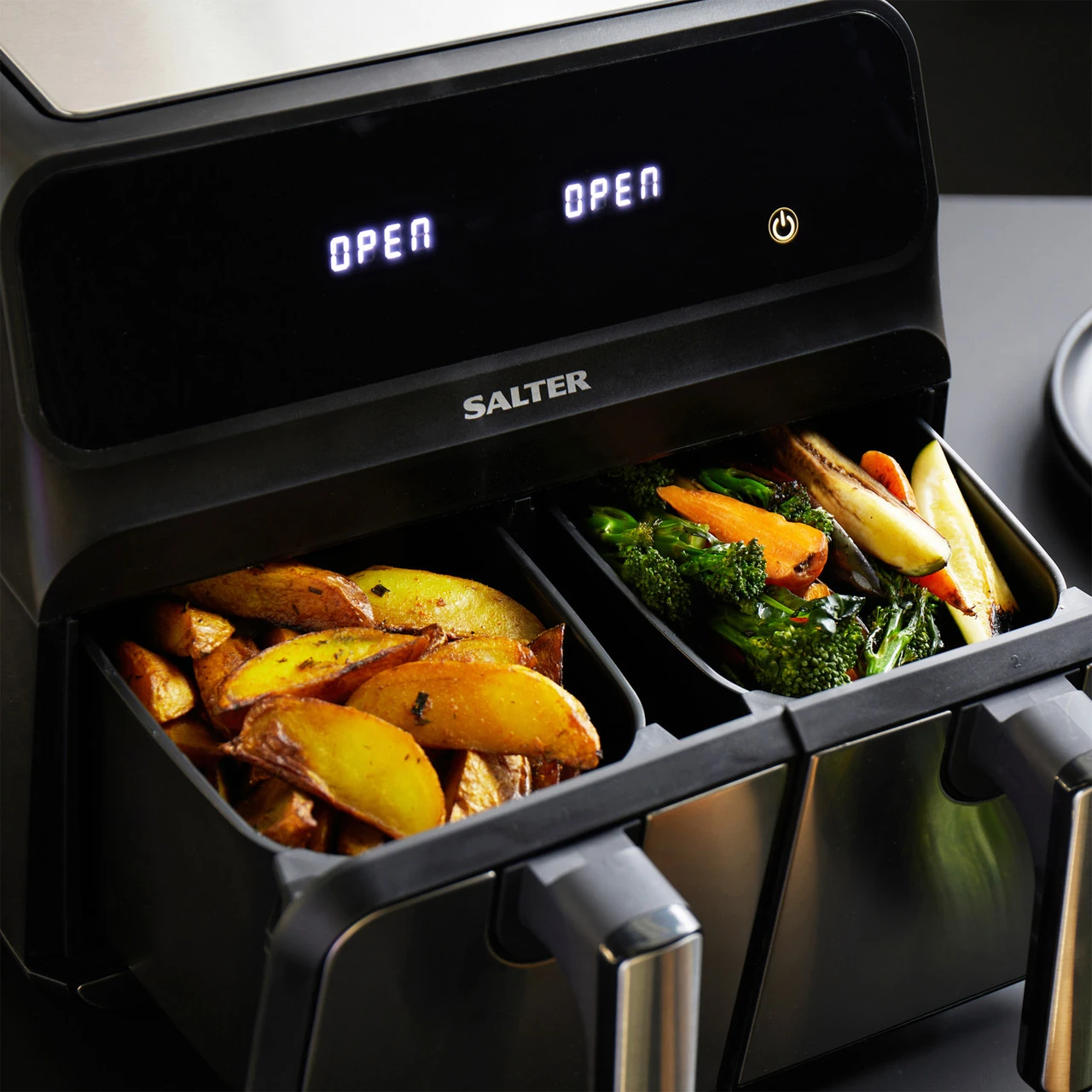 Salter Dual Air Pro, 7.6 Litre Air Fryer With 2 Drawers, 1700 W 12 Salter Dual Air Pro, 7.6 Litre Air Fryer With 2 Drawers, 1700 W - Image 10