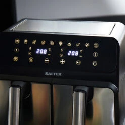 Salter Dual Air Pro, 7.6 Litre Air Fryer With 2 Drawers, 1700 W 20 Salter Dual Air Pro, 7.6 Litre Air Fryer With 2 Drawers, 1700 W -Salter ek5196 7 19644.1689873620
